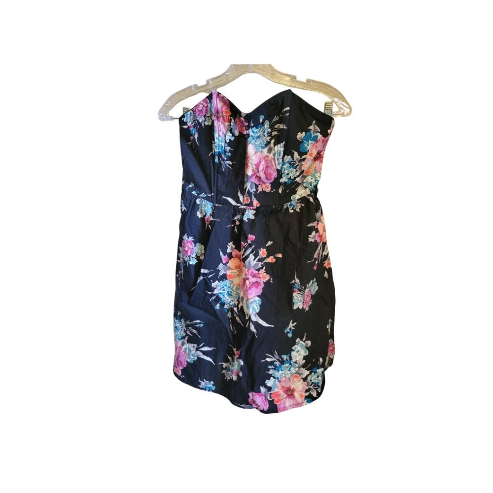 Xhilaration Mini Dress | Women's x-Small | Black with Floral